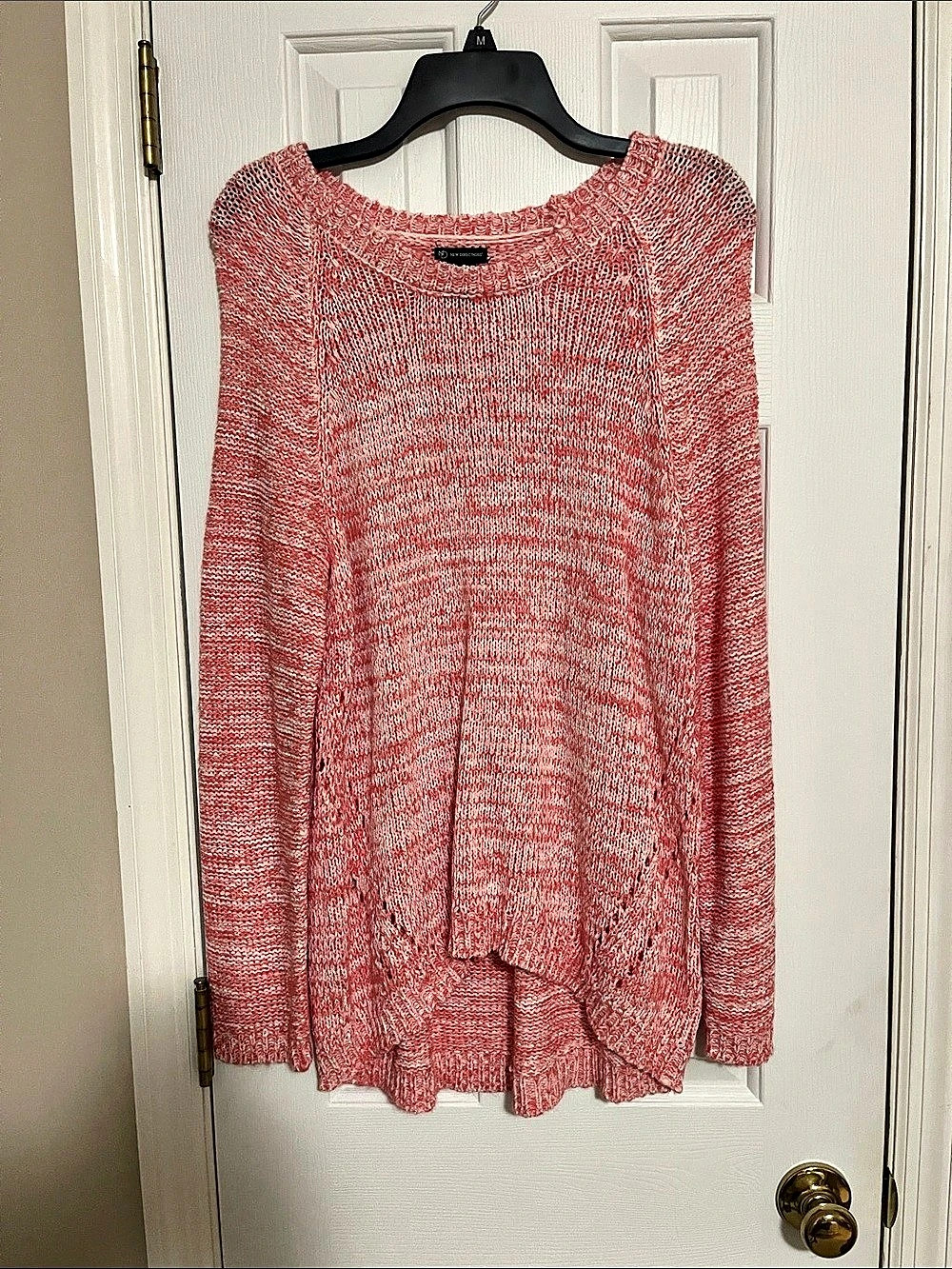 INC International Concepts Pink Crew Neck Sweater